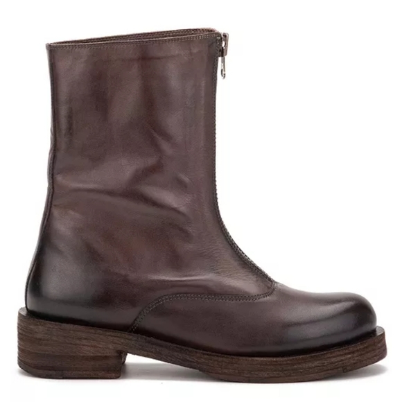 Vintage Foundry Dark Brown Dallas Narrow Boots -8 - Picture 9 of 10